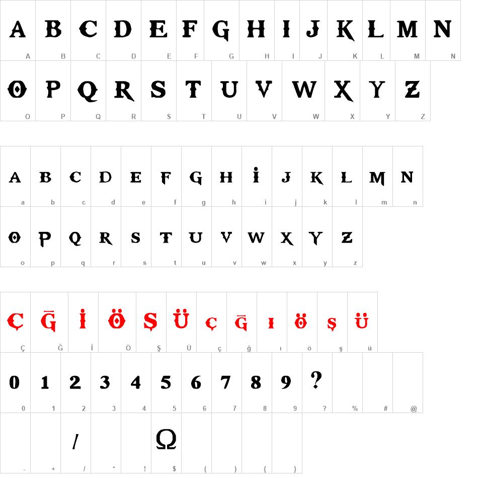 Kratos Truetype font